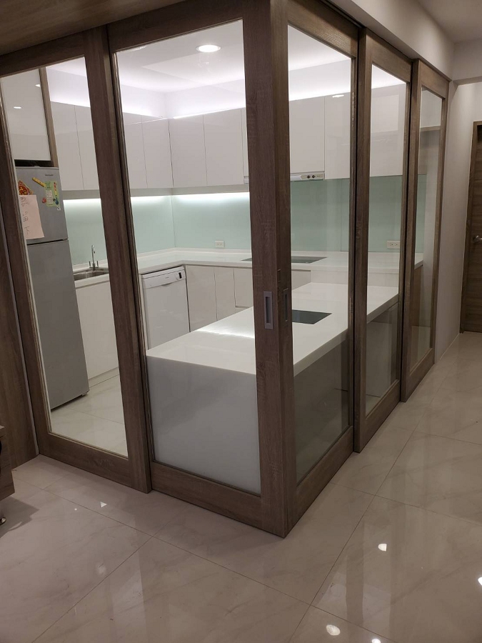 順檍工程行台北・新北廚具工程｜轉角檯面與櫃體整合現場紀錄 02